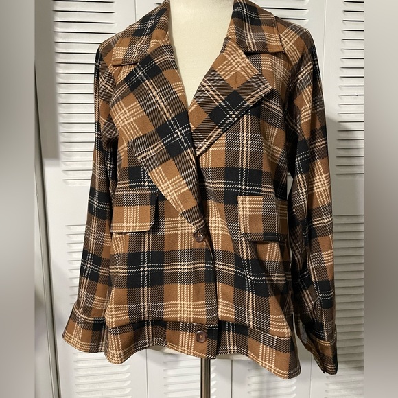 LOVE MAVEN WOMEN'S MEMORIES JACKET BROWN LIGHT FABRIC SIZE L - Picture 5 of 16